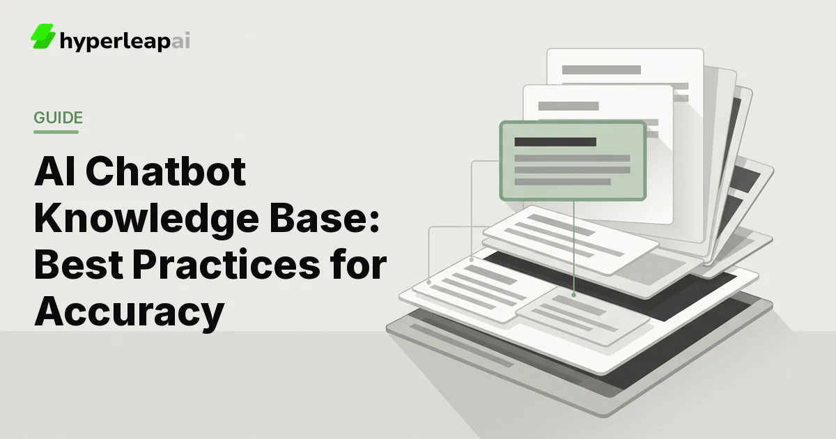AI Chatbot Knowledge Base: Best Practices for Accuracy