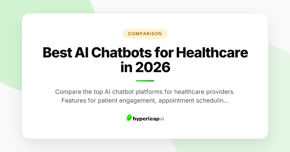 Best AI Chatbots for Healthcare in 2026