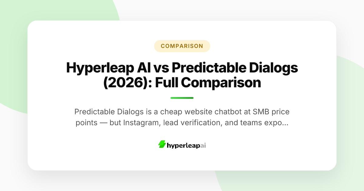 Predictale Hyperleap AI vs Predictable Dialogs (2026): Full Comparison