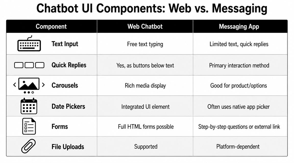 Choosing the Right UI Components for Web and Messaging
