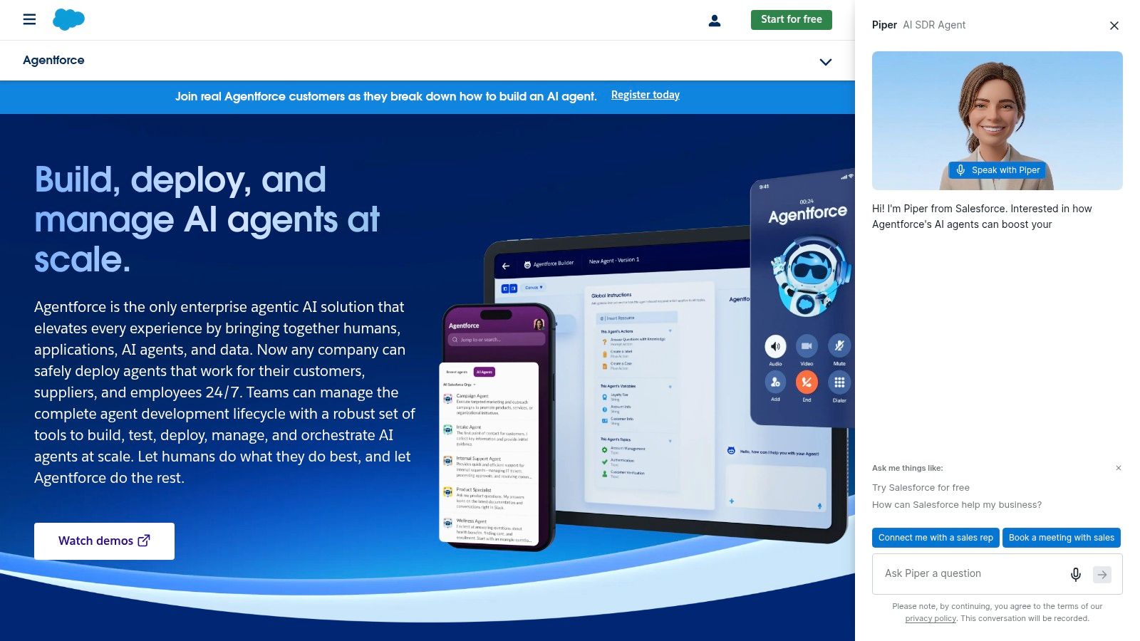 Salesforce Einstein Copilot / Agentforce